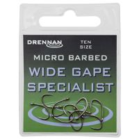 Drennan Wide Gape Specialist Micro Barbed Eyed Hooks