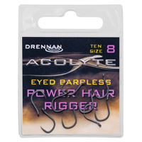 Drennan Acolyte Power Hair Rigger Barbless Eyed Hooks