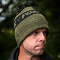 Fox Collection Green & Black Bobble Hat