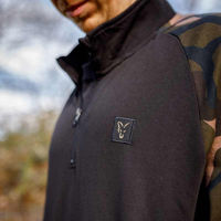 Fox LW Black/Camo QTR Zip Pullover