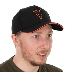 Fox Collection Baseball Cap Black & Orange