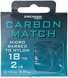 Drennan Hooks To Nylon Barbed Carbon Match