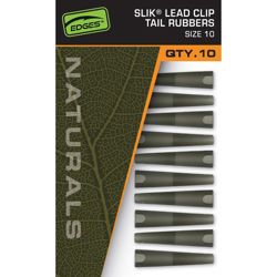 Fox Edges Naturals Size 10 Slik Lead Clip Tail Rubbers