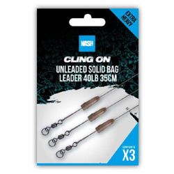 Nash Cling On Unleaded Solid Bag Leaders 35cm