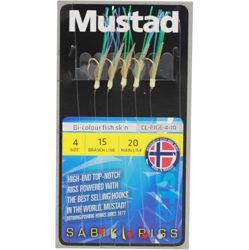 Mustad Bi-Colour Fish Skin Rigs