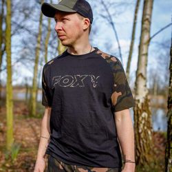 Fox Black/Camo Outline T-Shirt