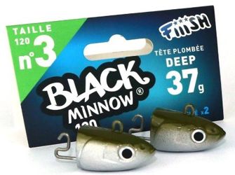 Fiiish Black Minnow Jig Heads