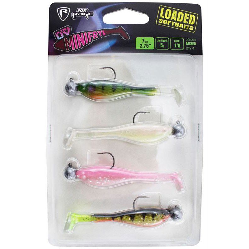 Fox Rage Mini Fry Loaded Ultra UV Mixed Colour Pack