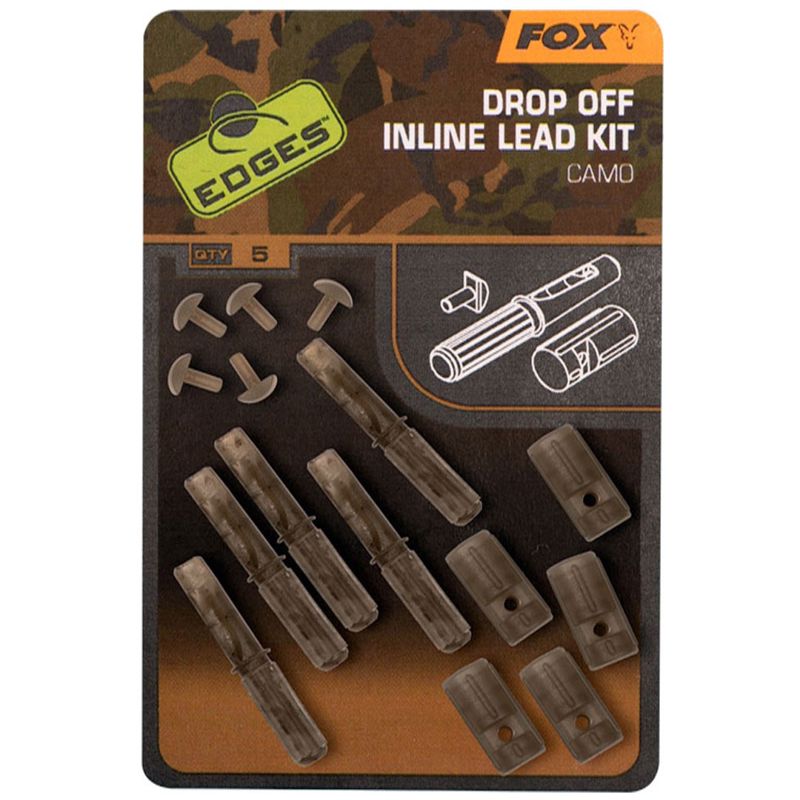 Fox Edges Camo Drop Off Inline Lead Kit