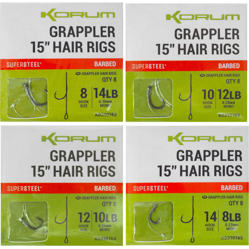 Korum Big Fish Grappler Hair Rigs