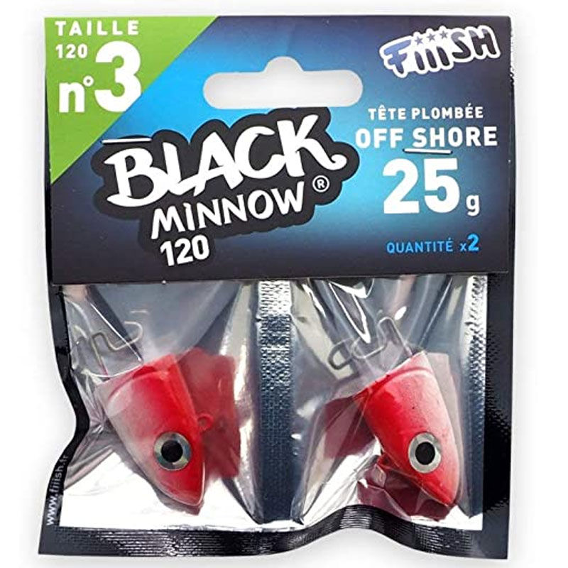 Fiiish Black Minnow Jig Heads