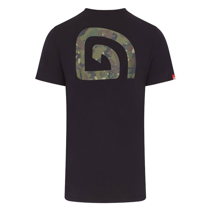 Trakker CR Logo T-Shirt Black Camo