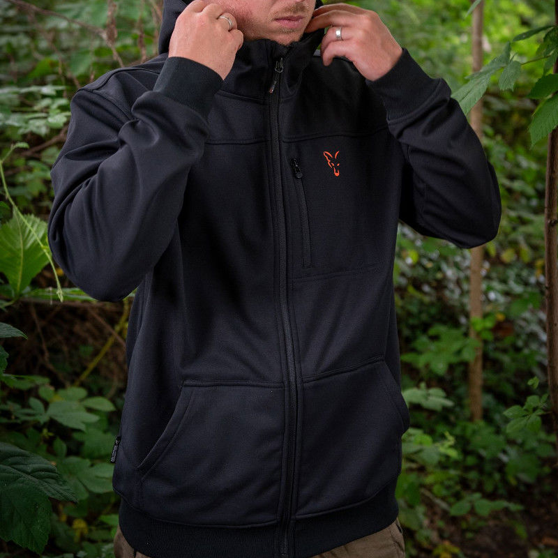 Fox Collection Soft Shell Jacket Black & Orange