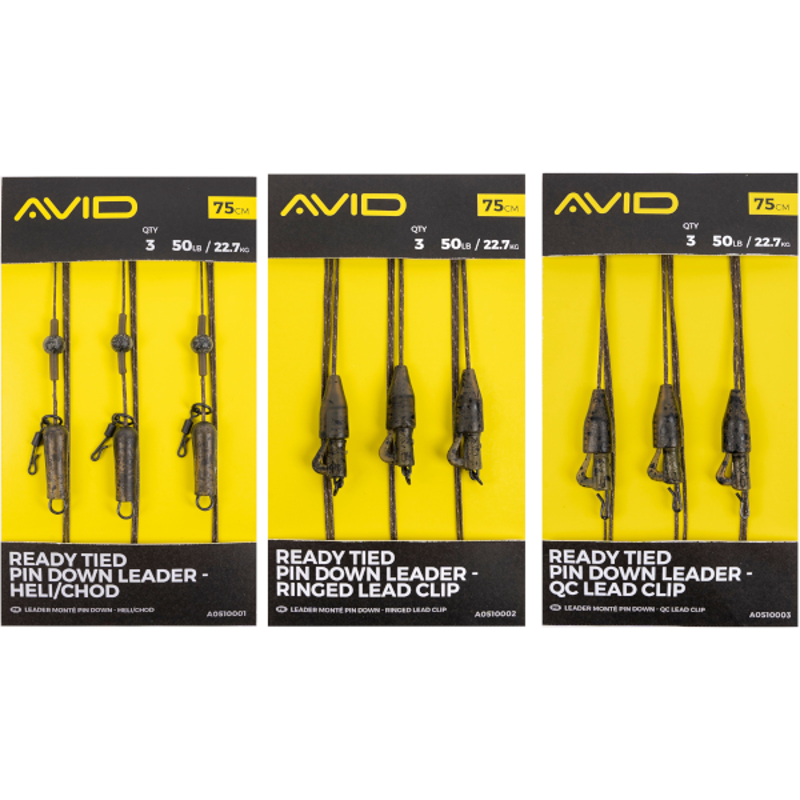 Avid Carp Ready Tied Pin Down Leaders