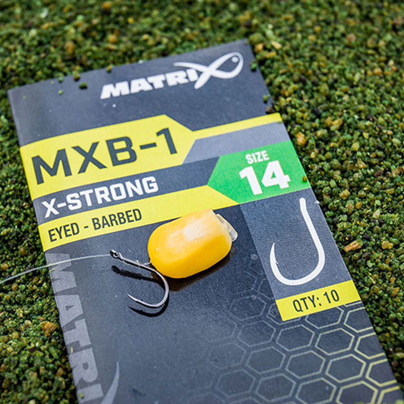 Matrix MXB-1 X-Strong Eyed Barbed Hooks