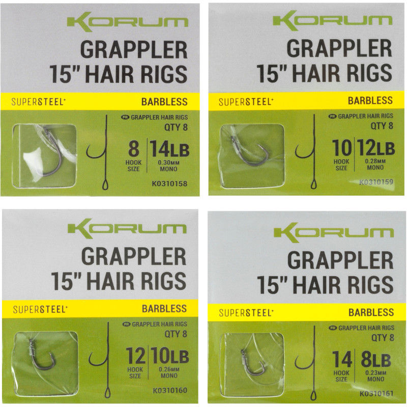 Korum Big Fish Grappler Hair Rigs