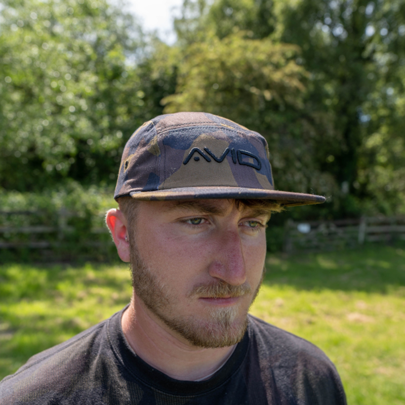 Avid Carp Camo 5 Panel Cap