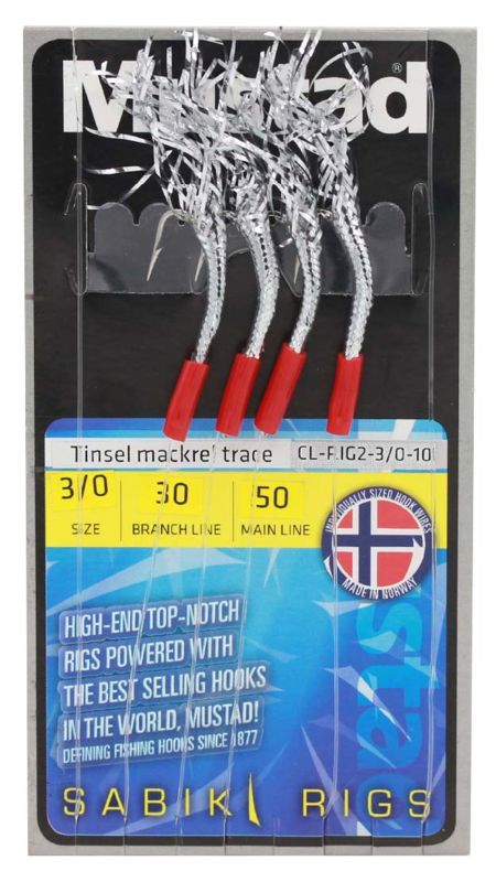 Mustad Tinsel Mackerel Trace