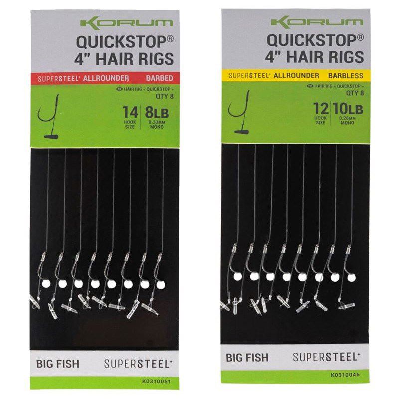 Korum Big Fish Quickstop Hair Rigs