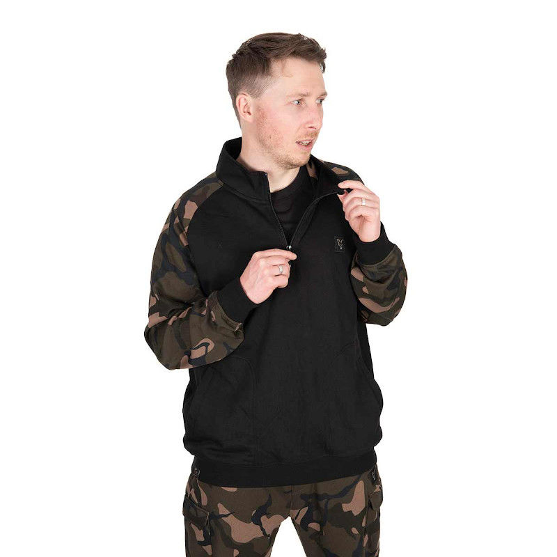 Fox LW Black/Camo QTR Zip Pullover