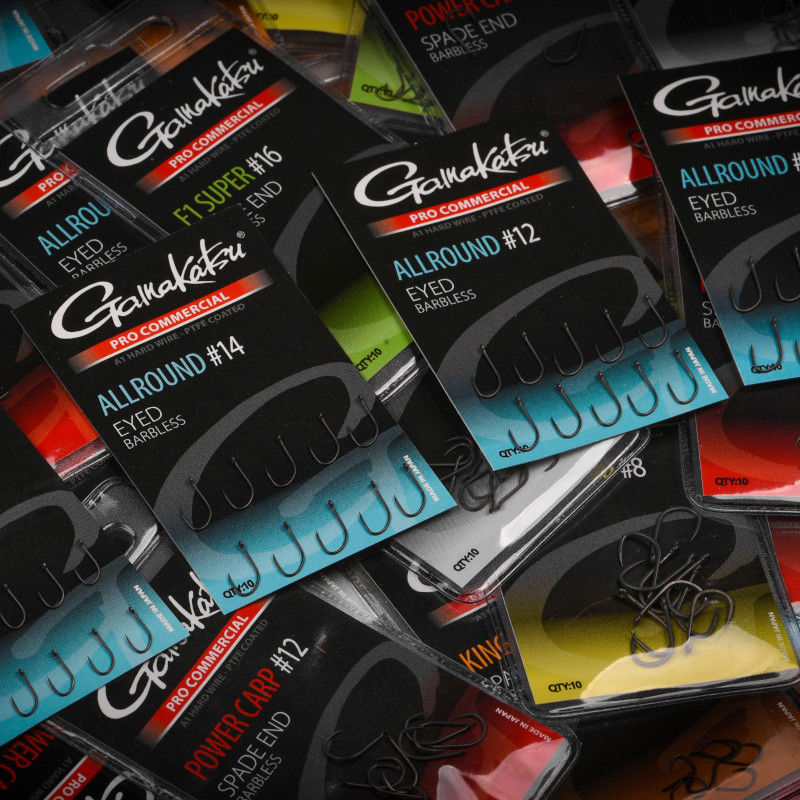 Gamakatsu Pro-C Allround Eyed Barbless Hooks