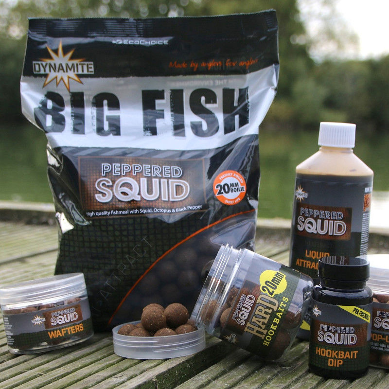 Dynamite Baits Peppered Squid Boilies 15mm