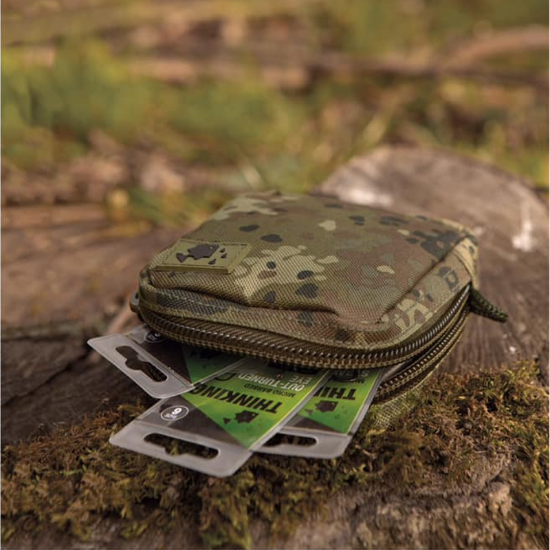 Thinking Anglers Camfleck Solid Zip Pouches