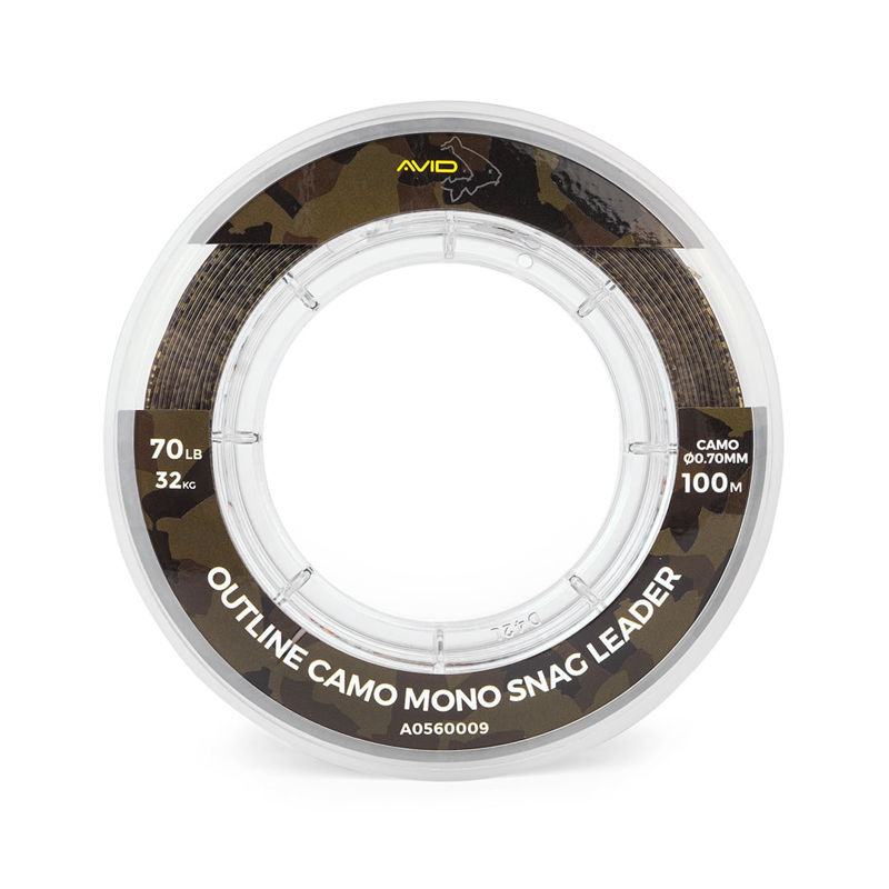 Avid Carp Outline Camo Mono Snag Leader