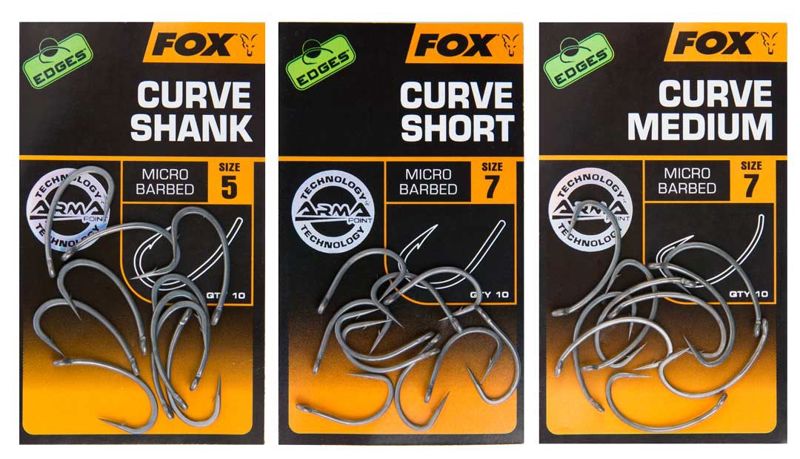 Fox Edges Armapoint Curve Shank Hooks